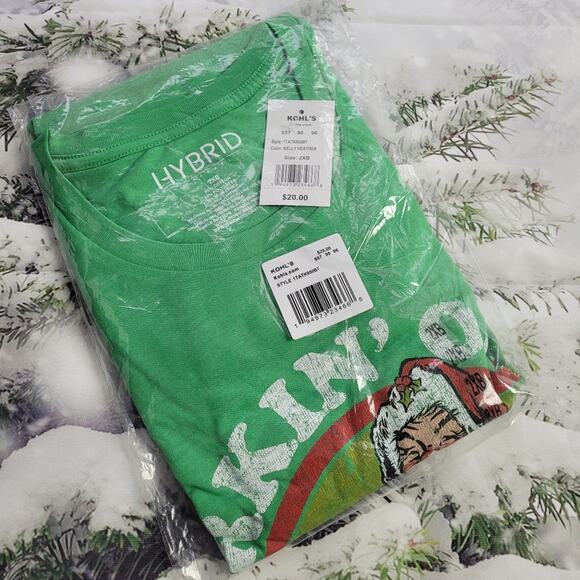 NWT Working on My Santa Bod Green T-shirt size 2XB - Picture 5 of 6